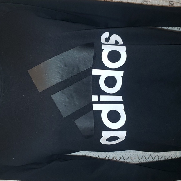 Adidas Essential Linear Graphic Logo Fleece Crewneck Pullover Sweatshir… - Picture 3 of 7